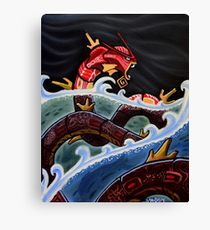 210x230 Gyarados Painting Amp Mixed Media Canvas Prints Redbubble - Gyarados Painting