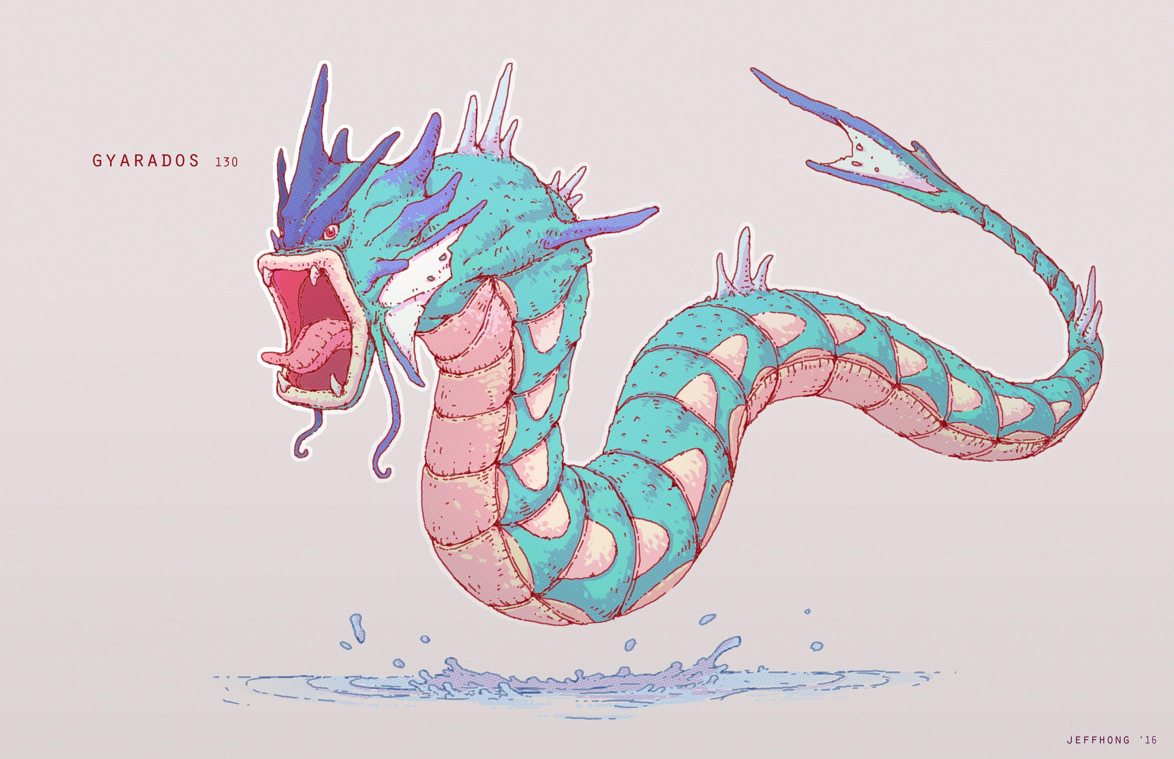 4080x2640 Gyarados Painting - Gyarados Painting