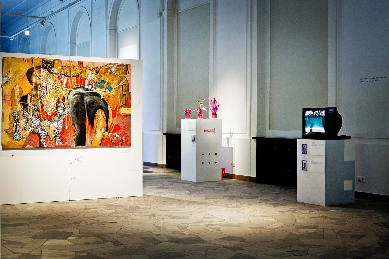 1600x1066 Intruder In The Gym Hall Piotr Dudek Beauton Art Gallery - Gym Painting