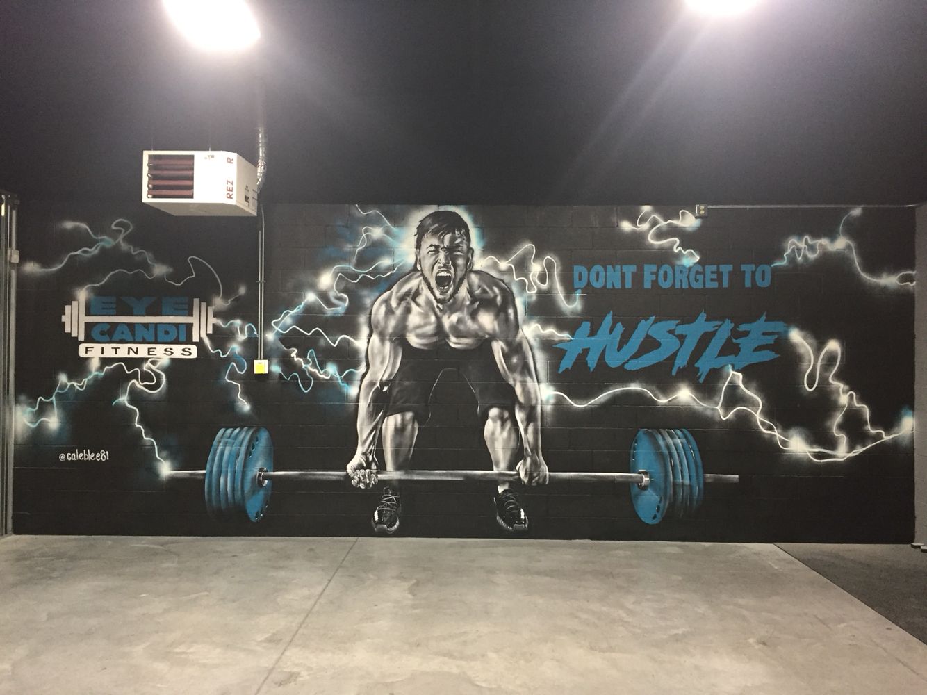1334x1000 My Newest Paintingmural - Gym Painting