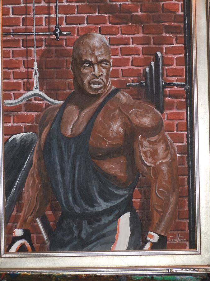 675x900 Ronnie Colman At The Gym Painting By James Guentner - Gym Painting