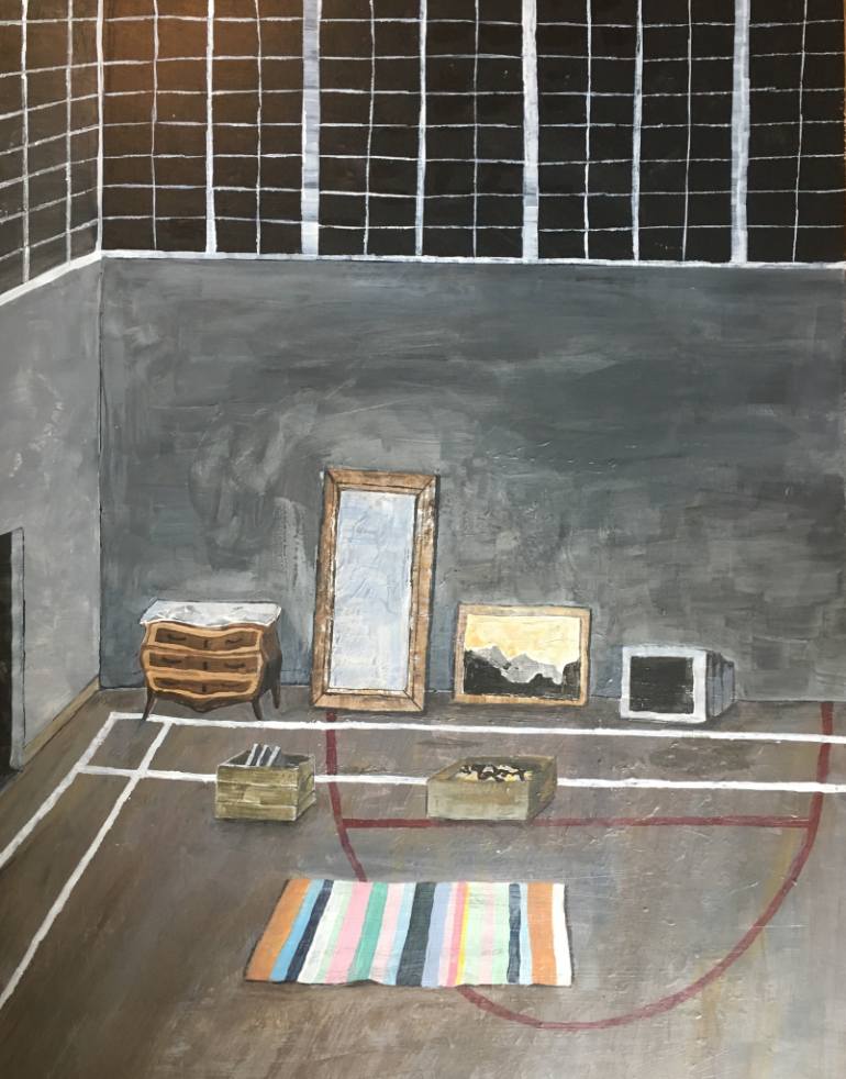 770x982 Saatchi Art Flea Market - Gym Painting