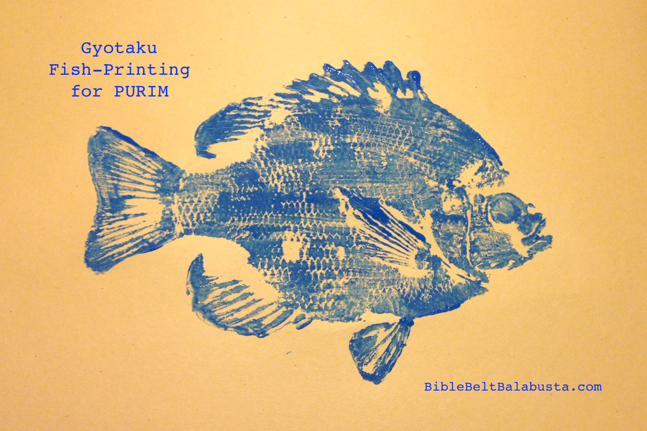 1280x853 Gyotaku Fish Printing In Adar (For Purim) Bible Belt Balabusta - Gyotaku Fish Painting