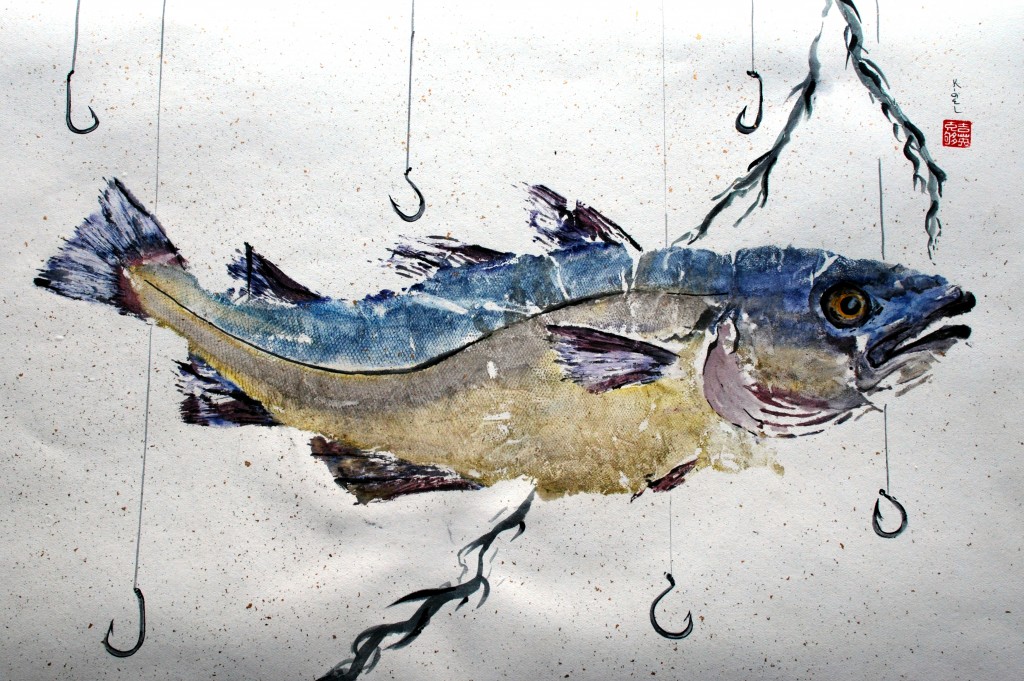 1024x681 S Gyotaku Fish Print - Gyotaku Fish Painting