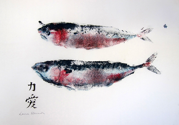 600x421 Spike Print Studio, Bristol Uk ~ Gyotaku Prints - Gyotaku Fish Painting