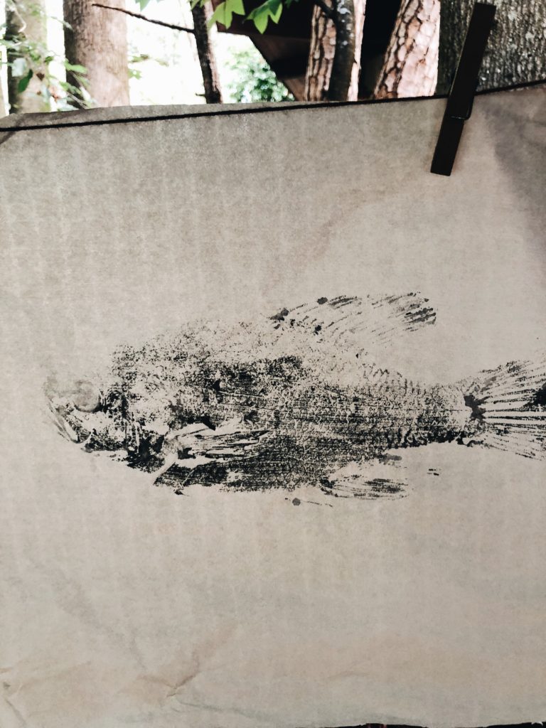 768x1024 Gyotaku Japanese Imprint Painting - Gyotaku Painting