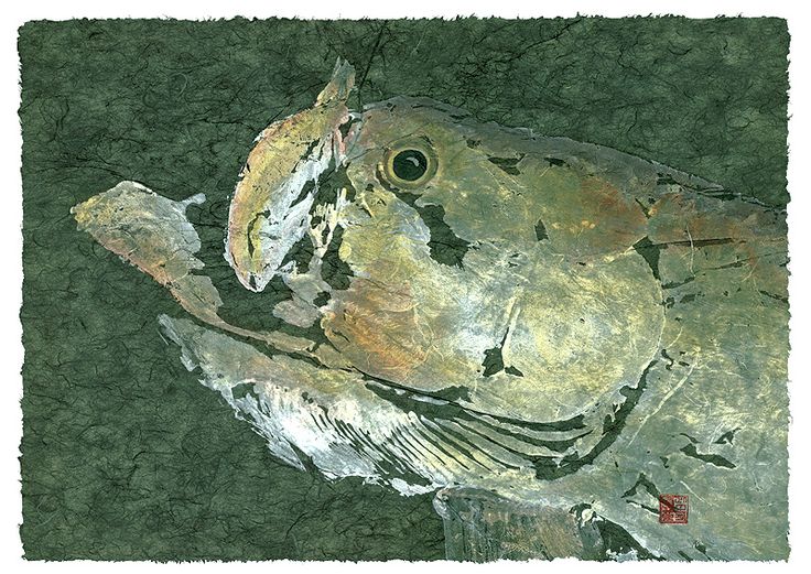 736x521 823 Best Gyotaku Images On Fish Print, Pisces And Art - Gyotaku Painting