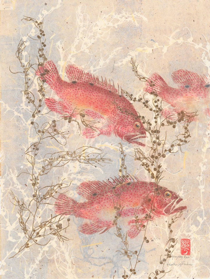 721x958 Gyotaku The Traditional Japanese Art Of Painting Marine Life - Gyotaku Painting