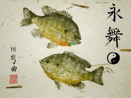 534x401 Gyotaku Fish Prints - Gyotaku Painting