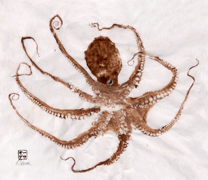 693x600 Gallery Of More Rare East Asian Art Forms Such As Gyotaku And Gongbi - Gyotaku Painting