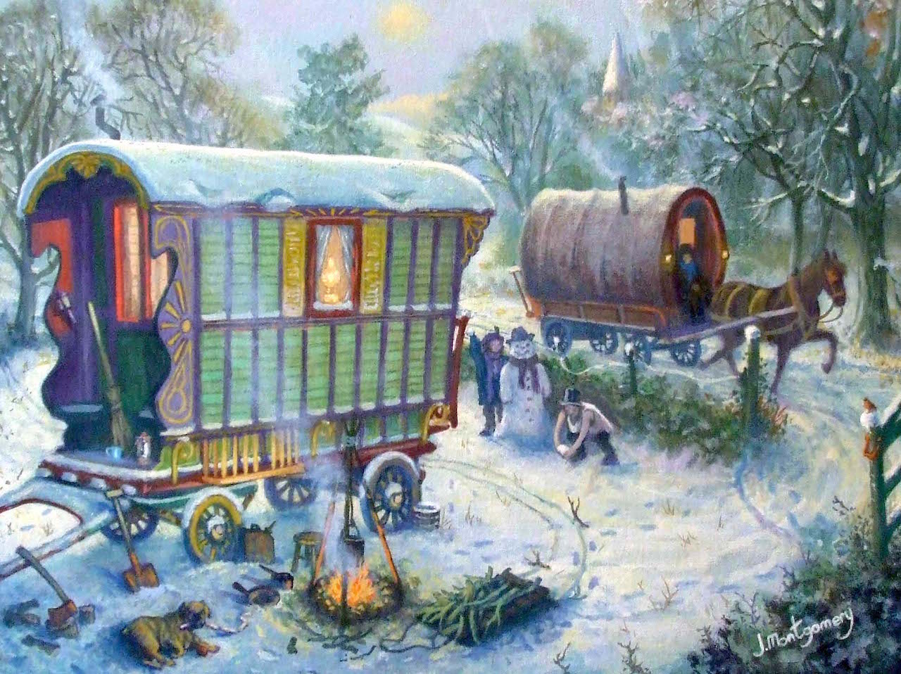 Gypsy Caravan Painting at Explore collection of