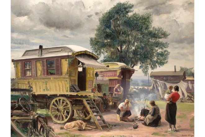 660x442 Historic Romani Caravan Paintings Preindustrial Craftsmanship - Gypsy Caravan Painting