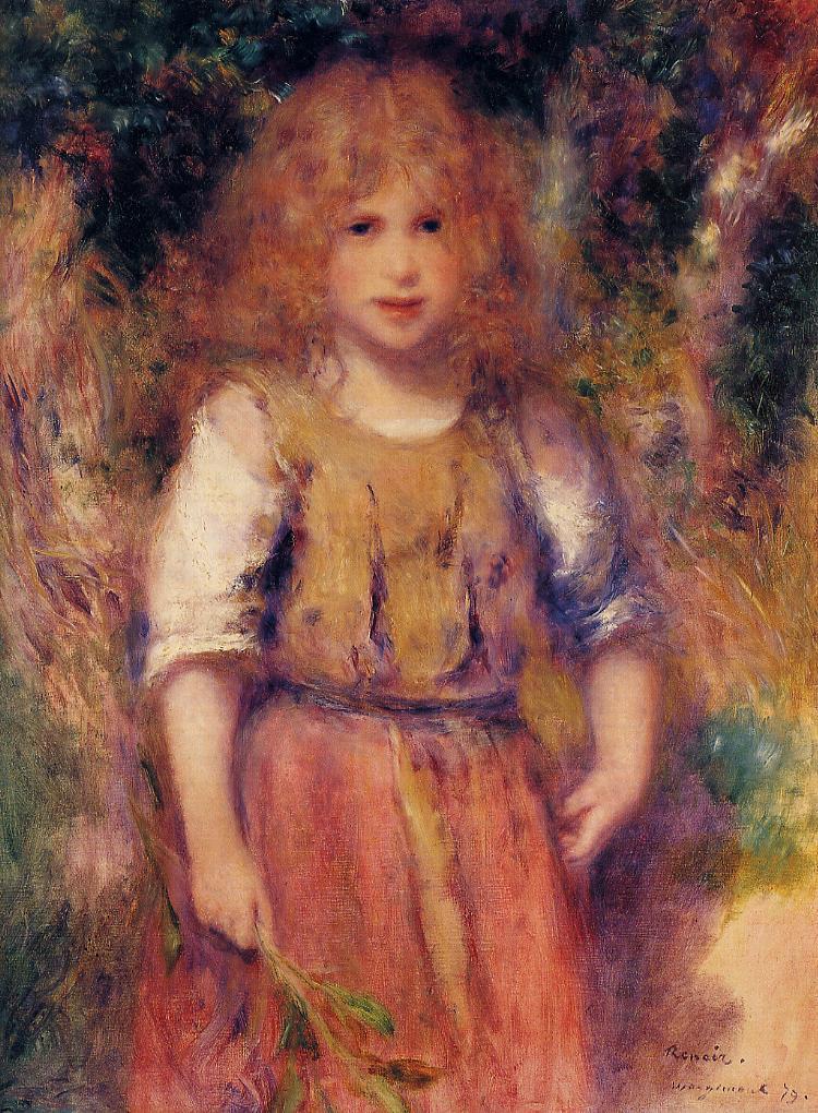 750x1020 Gypsy Girl 1879 Painting Pierre Auguste Renoir Oil Paintings - Gypsy Girl Painting