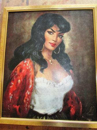 336x448 Prints - Gypsy Girl Painting