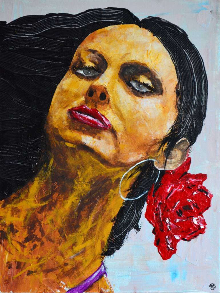 770x1024 Saatchi Art Gypsy Girl - Gypsy Girl Painting