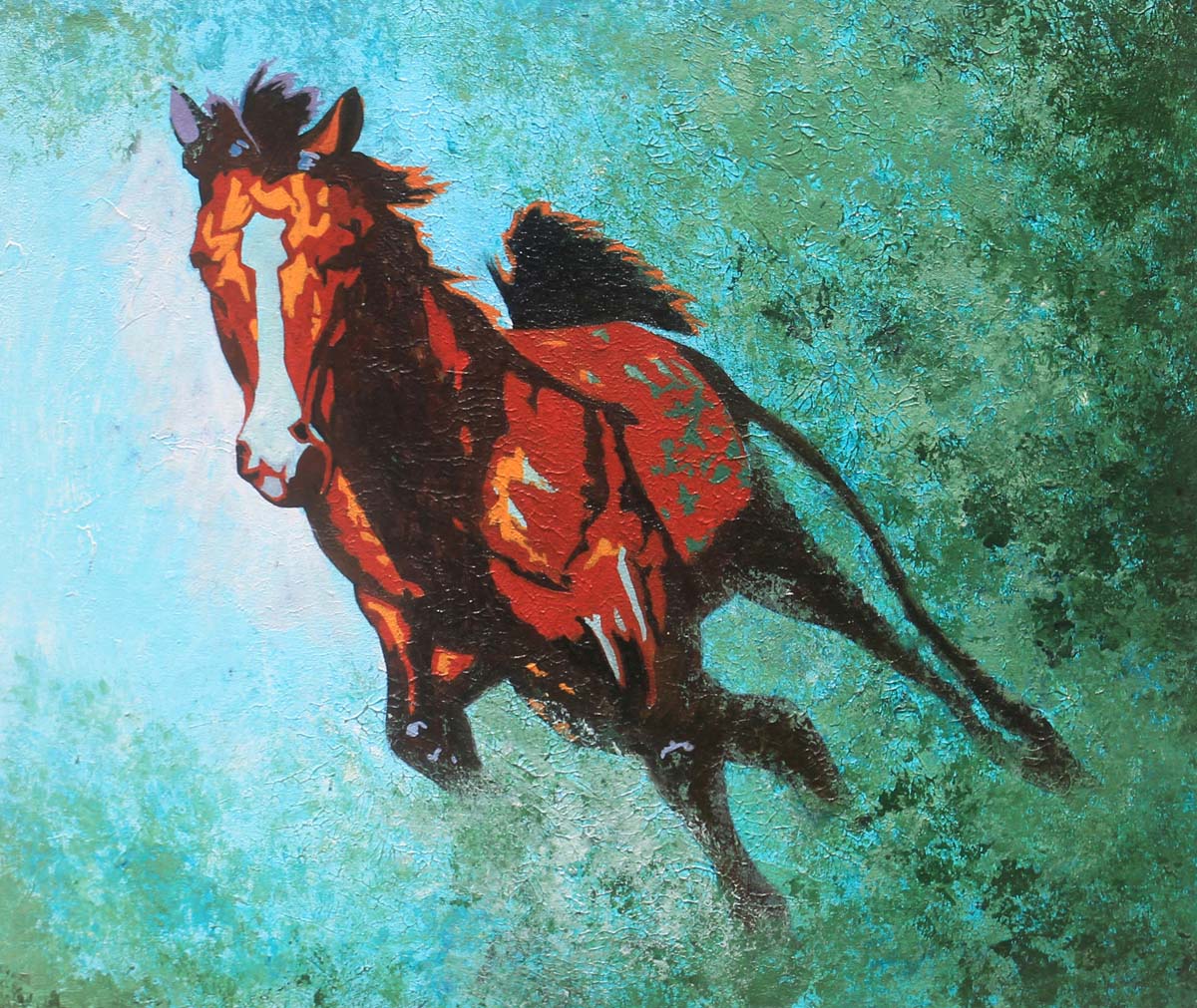 1200x1011 Gypsy Vanner Horse Paintings In Chennai Horse Knife Paintings - Gypsy Horse Painting