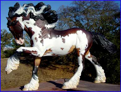 390x295 Haggis Sculpted By Kitty Cantrell, Customised By Deb Buckler - Gypsy Horse Painting