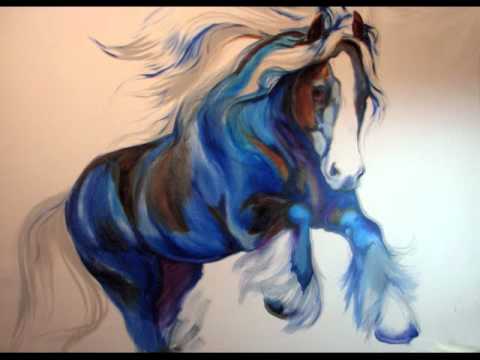480x360 Painting Zorro The Gypsy Vanner Horse Step By Step Artist Marcia - Gypsy Horse Painting