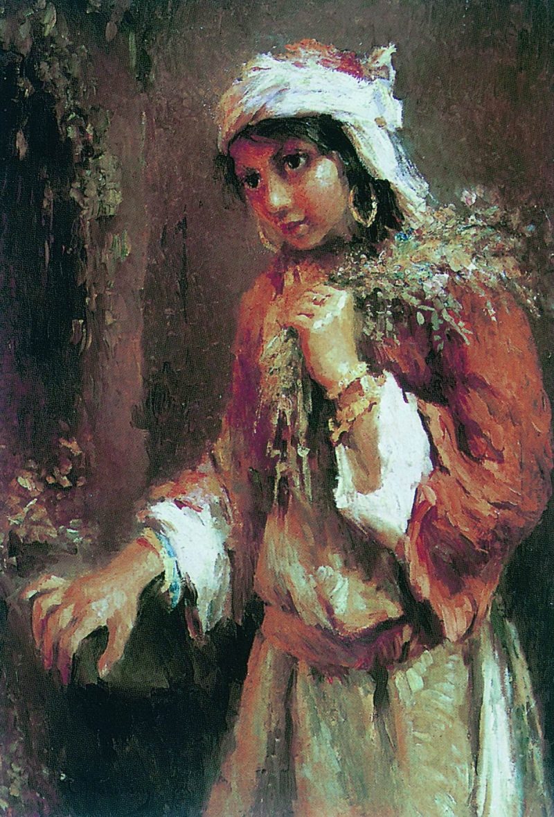 800x1178 Gypsy Painting Konstantin Yegorovich Makovsky Oil Paintings - Gypsy Painting