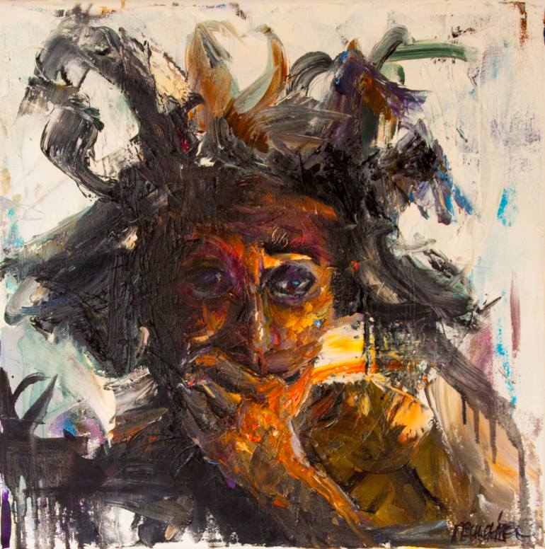 770x776 Saatchi Art Gypsy Girl Painting By Nemanja Petric - Gypsy Painting