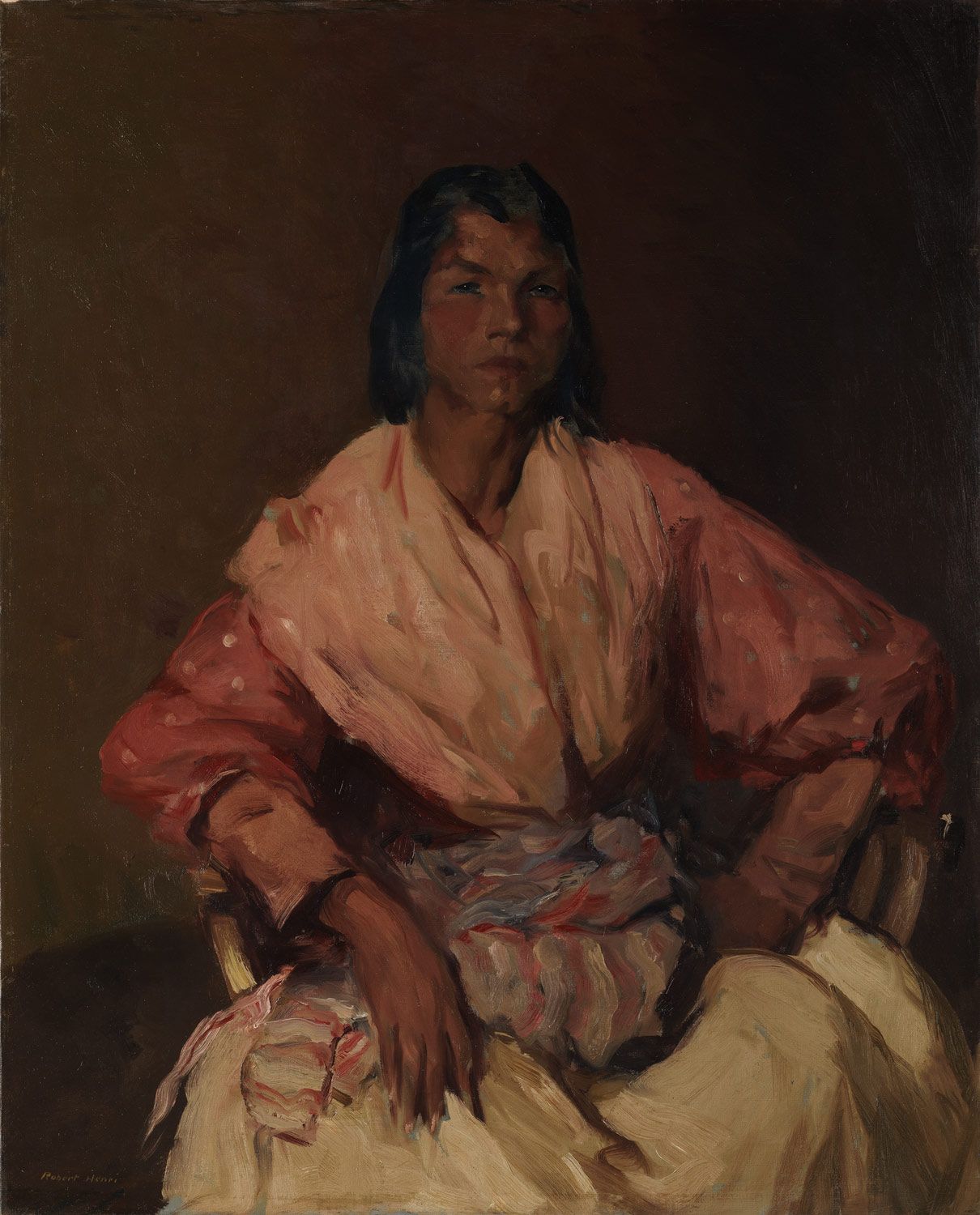 1210x1500 The Spanish Gypsy, Robert Henri, 1912 Ashcan School - Gypsy Painting