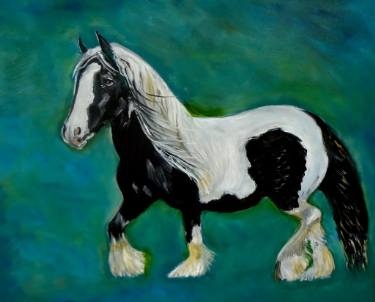 375x302 Gypsy Vanner Paintings For Sale Saatchi Art - Gypsy Vanner Painting