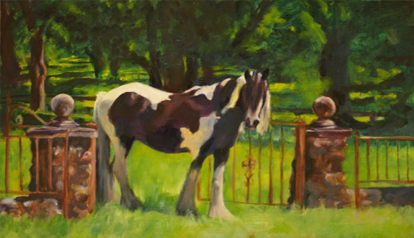 600x346 Gypsy Vanners Gallery - Gypsy Vanner Painting