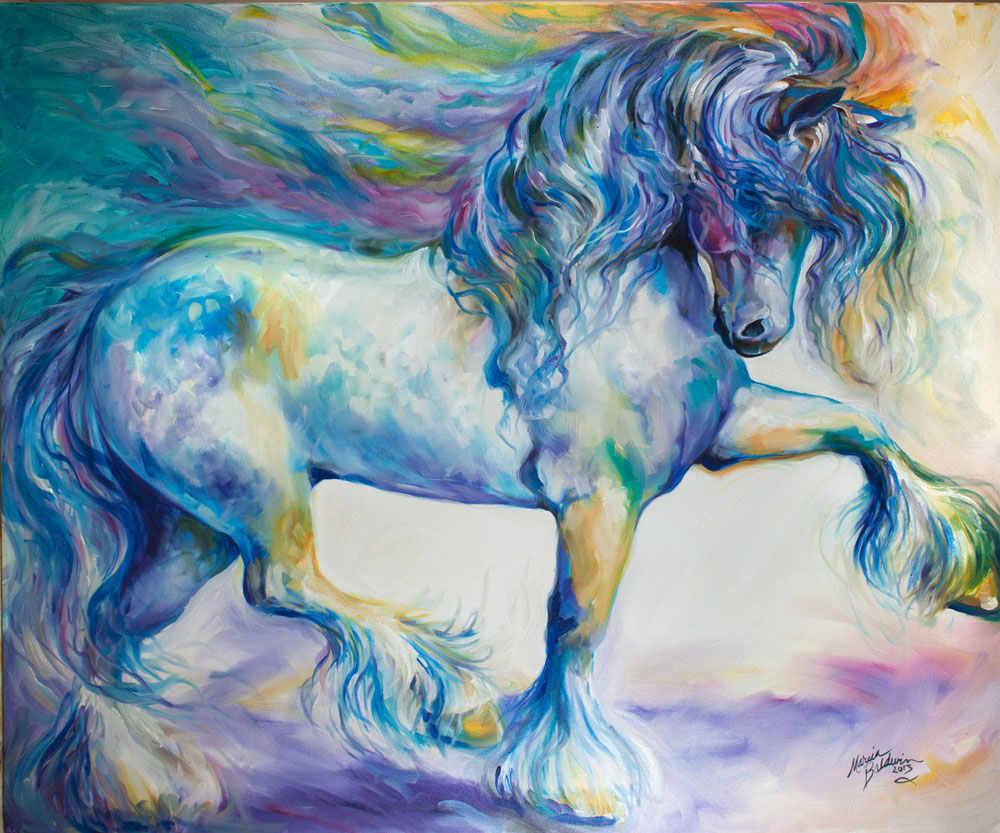 1000x833 M Baldwin - Gypsy Vanner Painting
