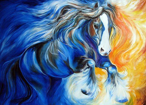 600x432 Zorro The Gypsy Vanner - Gypsy Vanner Painting