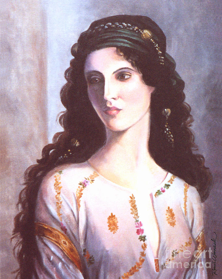 719x900 Gypsy Woman Painting By Renee Womack - Gypsy Woman Painting