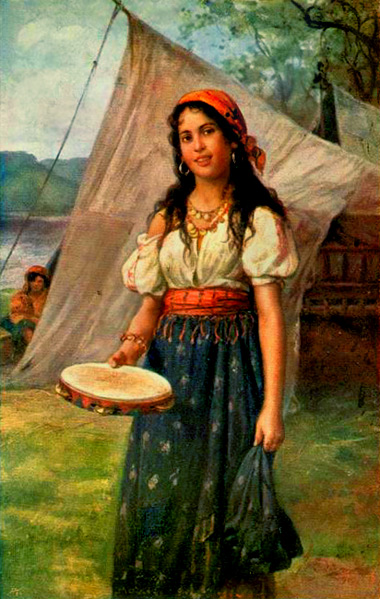 380x599 The Gypsy Woman Of Edinburgh Darkness Prevails - Gypsy Woman Painting