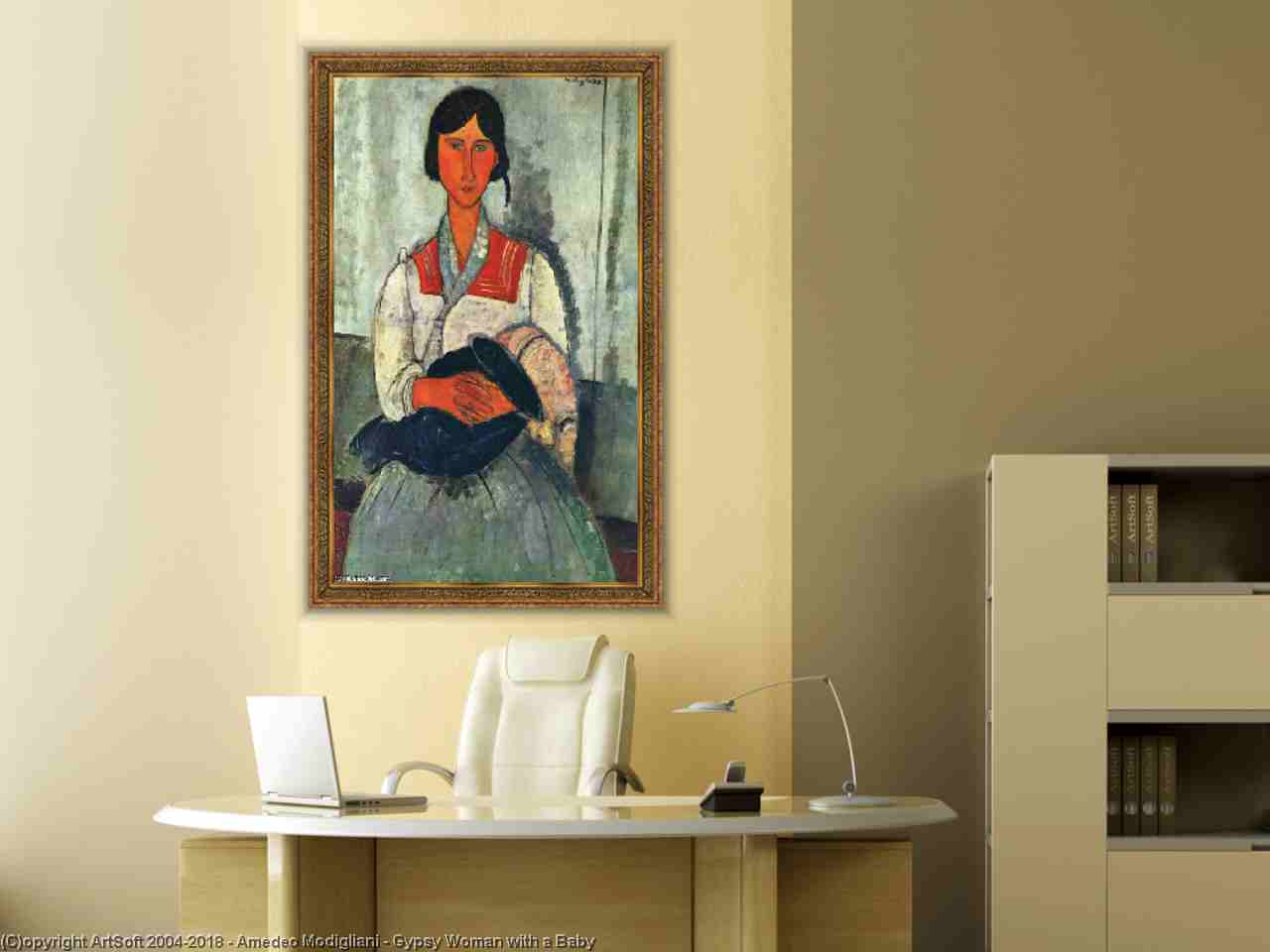 Gypsy Woman With Baby Painting at PaintingValley.com | Explore ...