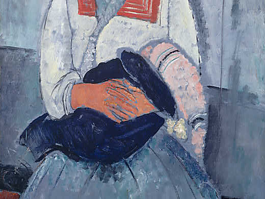 520x390 Under The Influence Head For Art - Gypsy Woman With Baby Painting