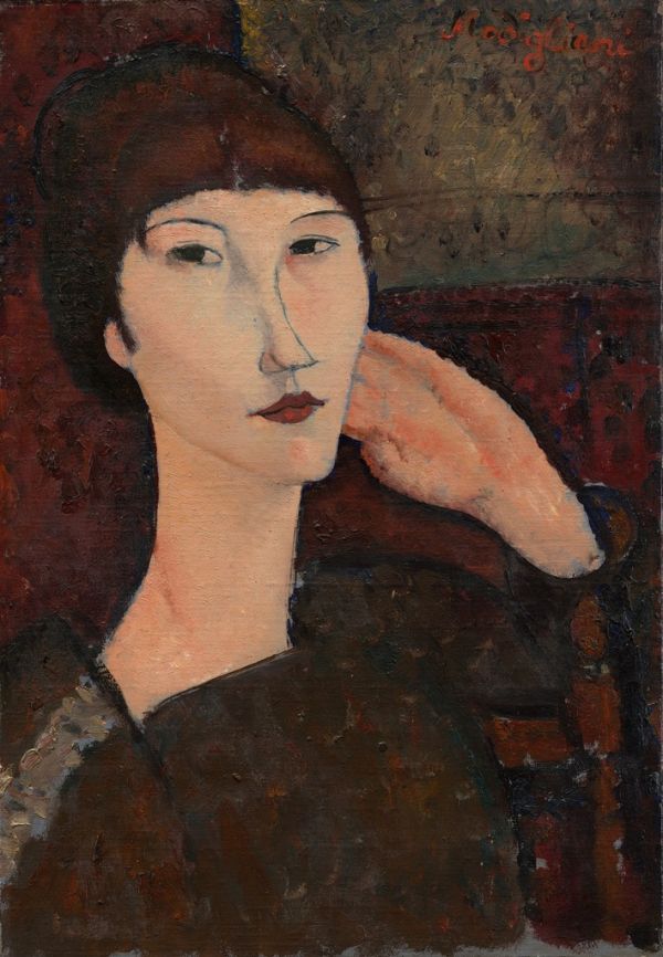 600x866 Amedeo Modigliani Gypsy Woman With Baby (1919) Artsy - Gypsy Woman With Baby Painting