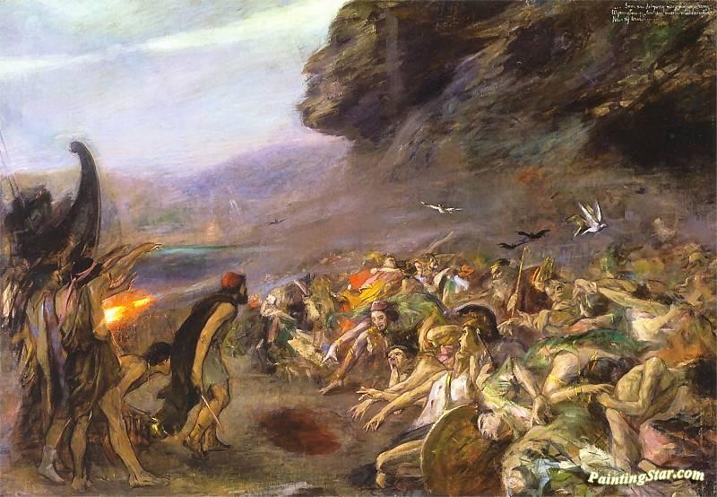 800x554 Odysseus In Hades Artwork By Wojciech Weiss Oil Painting Amp Art - Hades Painting