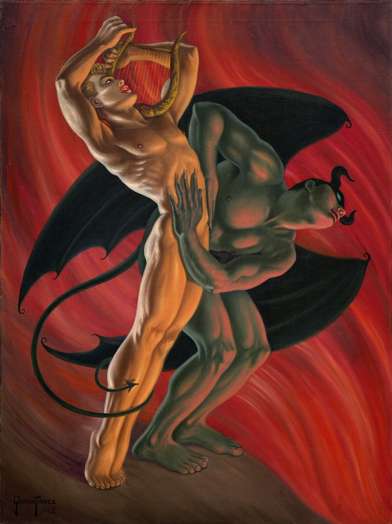 767x1024 George Quaintance Orpheus In Hades (1952) Available For Sale - Hades Painting