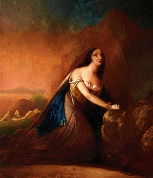 516x600 Hagar In The Wilderness Visualizing Antebellum Politics - Hagar In The Wilderness Painting