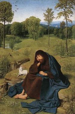 250x381 Hagar In The Wilderness Painting, Agiovanni Lanfranco Paintings - Hagar In The Wilderness Painting