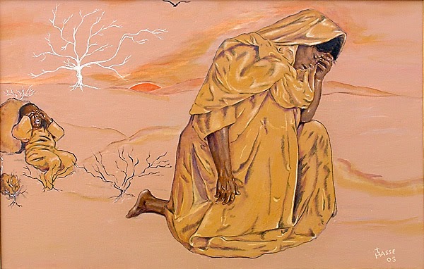 600x382 Patrick Comerford When God Hears Voice Of A Child - Hagar In The Wilderness Painting