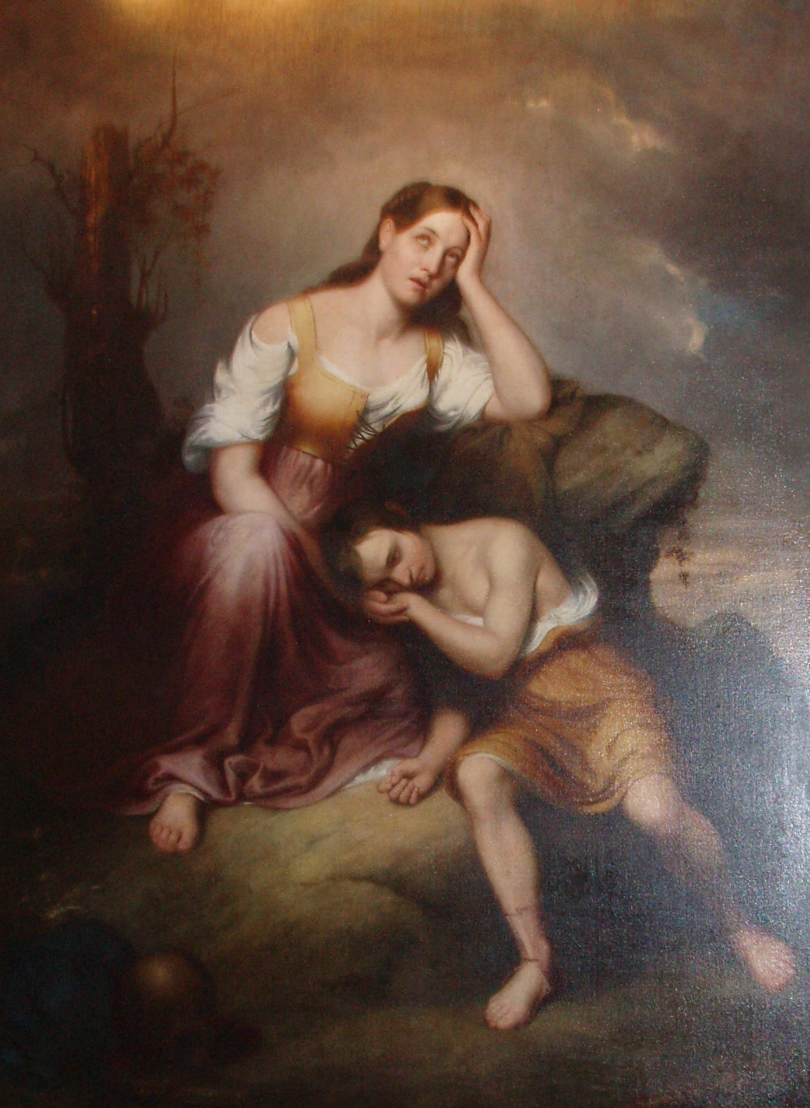 1153x1577 Two Treatments Of Hagar In The Wilderness From Slave Mothers - Hagar In The Wilderness Painting