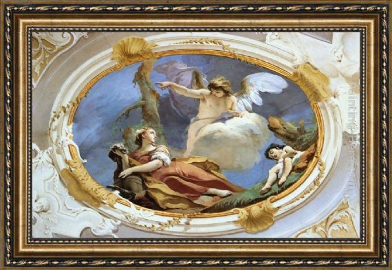 570x393 Giovanni Battista Tiepolo Hagar In The Wilderness Framed Painting - Hagar In The Wilderness Painting