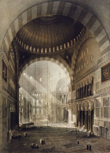 429x600 Gaspard Fossati - Hagia Sophia Painting