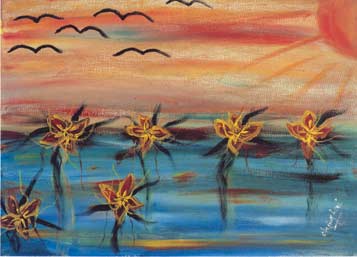 357x257 Supreme Master Ching Hai's Paintings Heavenly Flowers - Hai Painting