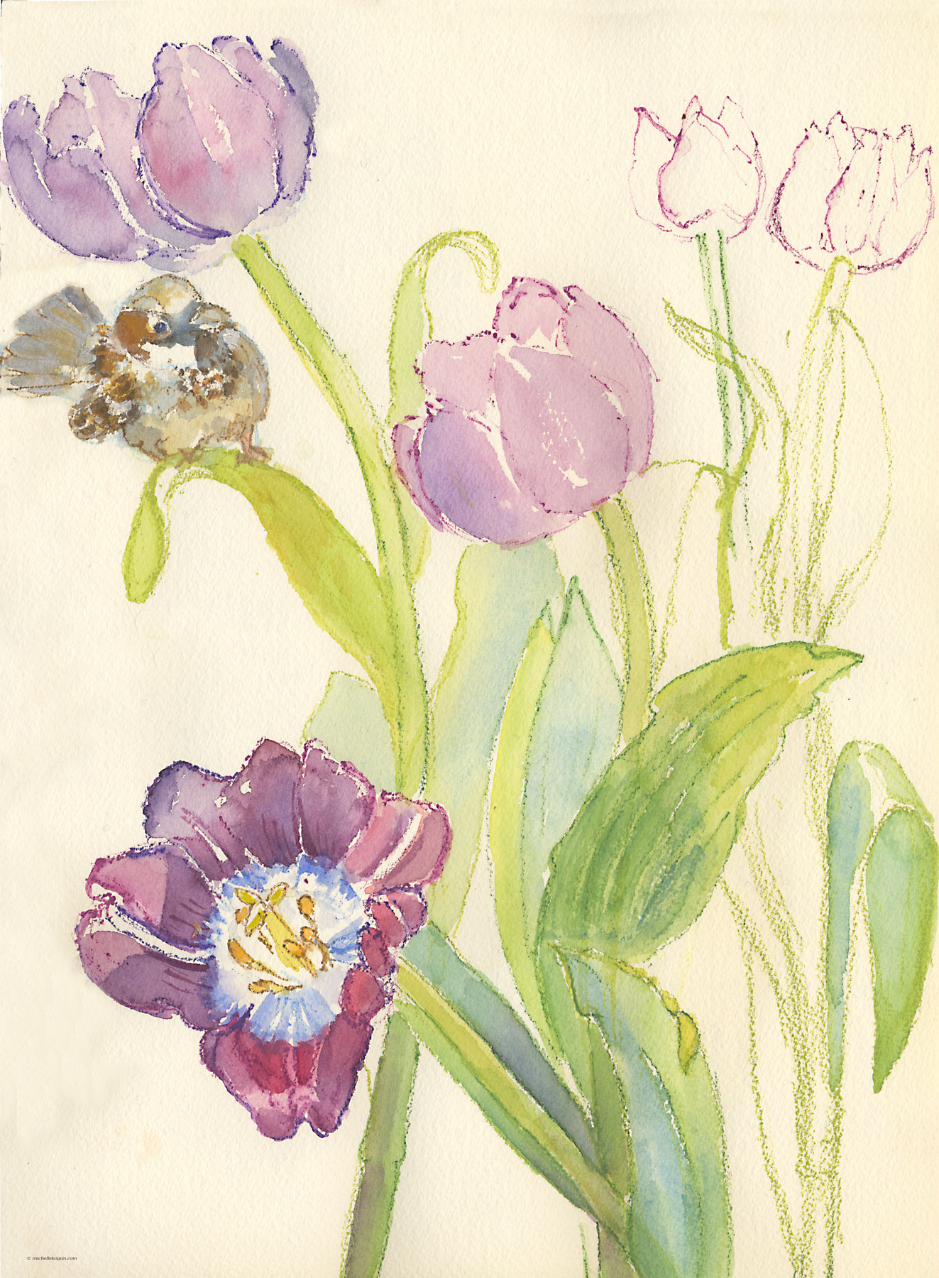 1323x1800 Napowrimo Day 17 Haiku And Wip Watercolor Michelle Kogan - Haiku Painting