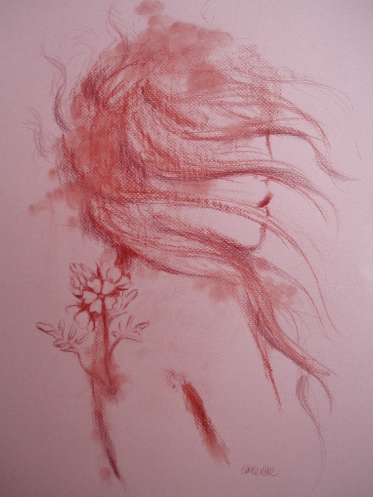 736x981 The 14 Best Inspiration Images On Hippy Styles, Hair - Hair Blowing In The Wind Painting