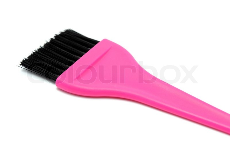 800x506 Brush For Painting Hair On A White Background Stock Photo - Hair Brush Painting