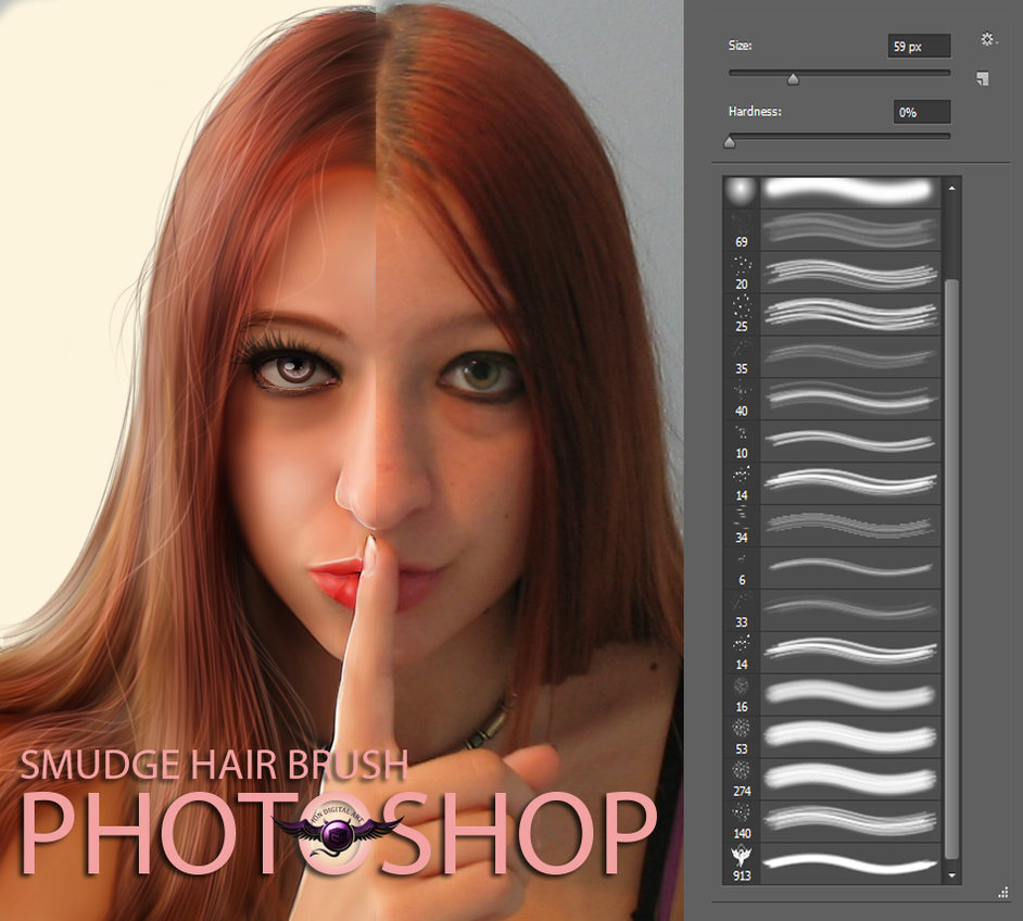942x848 Hair Brush For Painting Look By Erool (2) By Erool - Hair Brush Painting