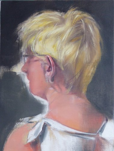 379x500 Haircut 100' By John Devane (2018) Painting Oil On Canvas - Haircut Painting