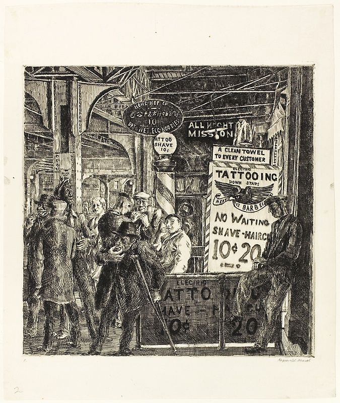675x800 Tattoo Shave Haircut The Art Institute Of Chicago - Haircut Painting