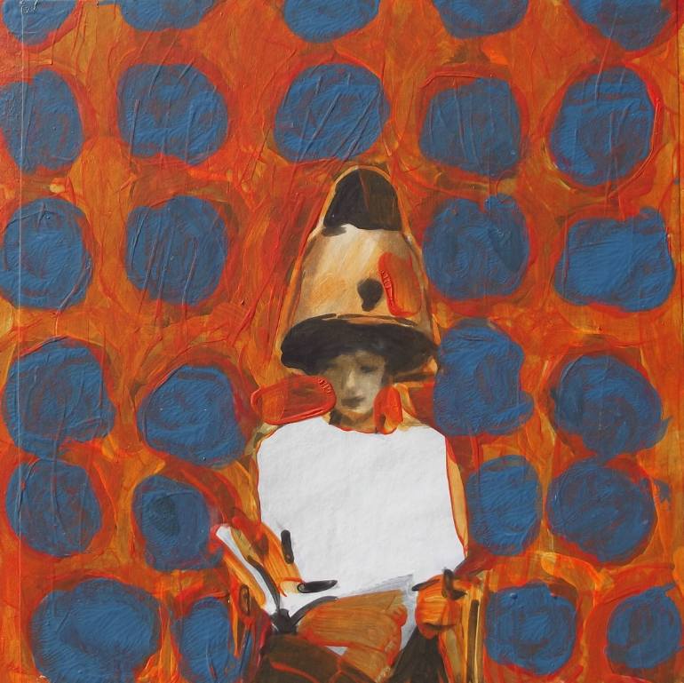 770x769 Saatchi Art Sitting And Waiting - Hairdresser Painting